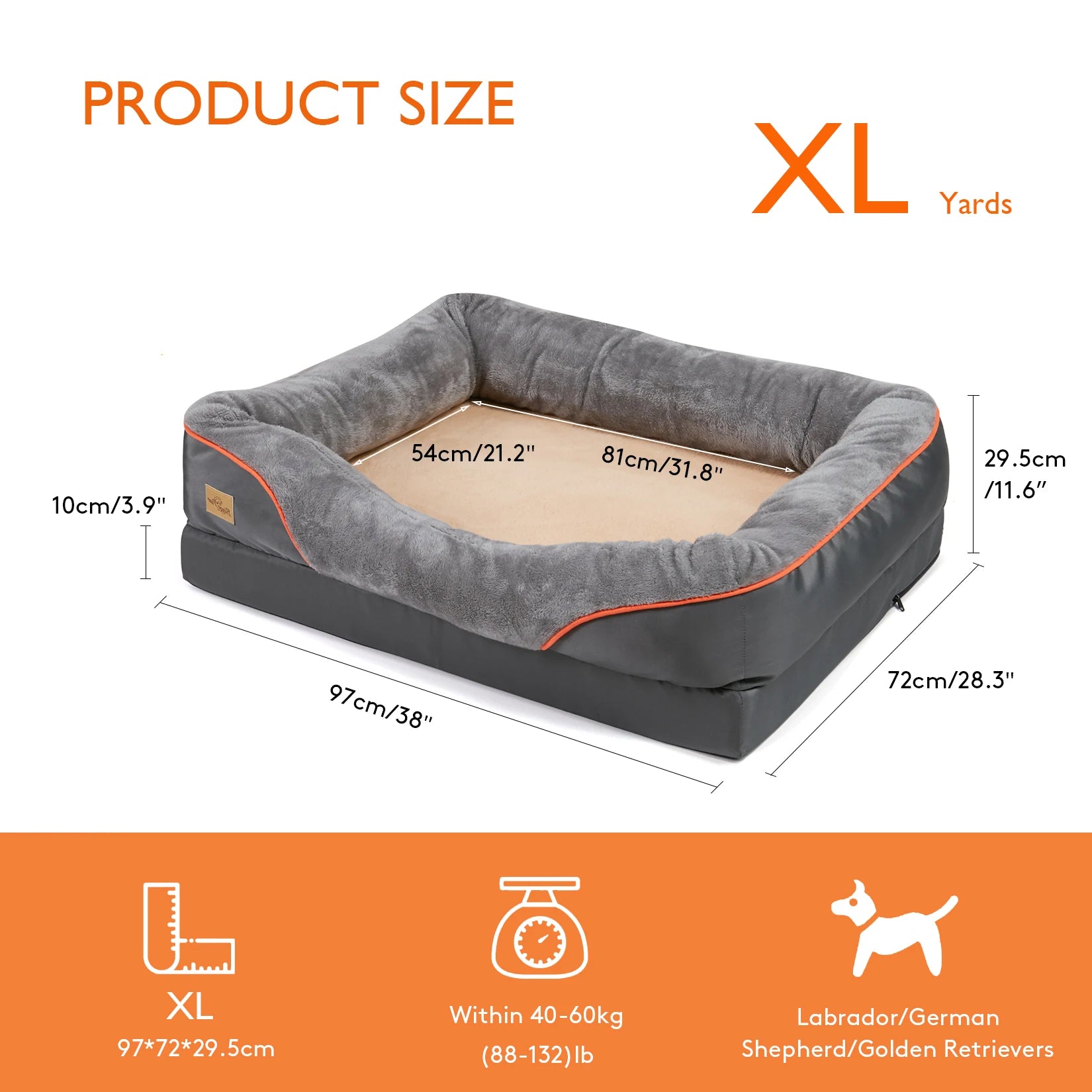 Mincy Pets Waterproof Fleece Dog Bed product photo.