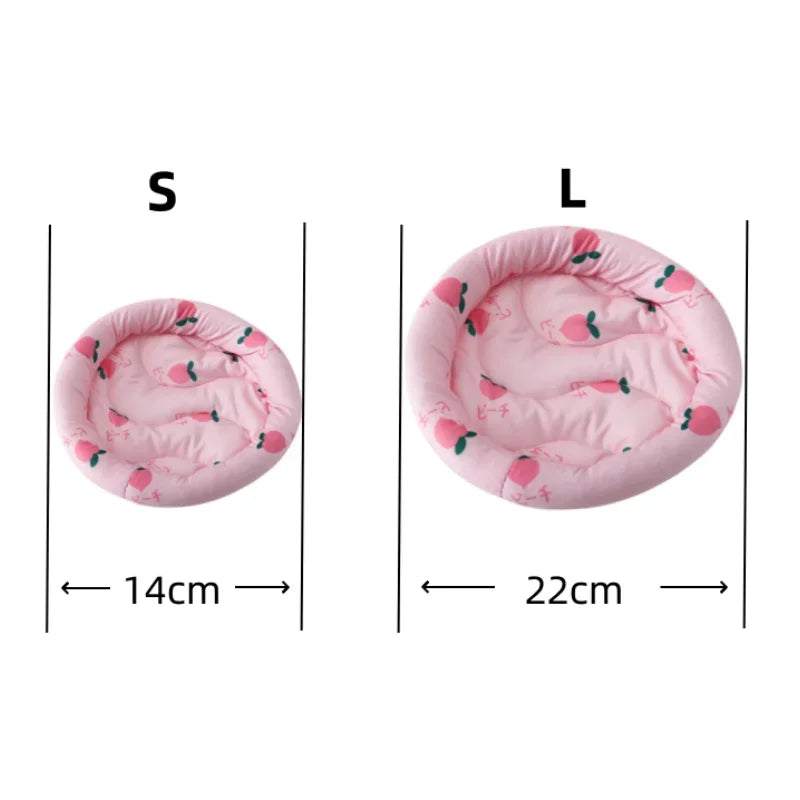 Circular Hamster Bed Comfortable Sleep Mat Pad for Hedgehog Squirrel Mice Rats Guinea Pig Chinchilla Small Animal Soft Cushion