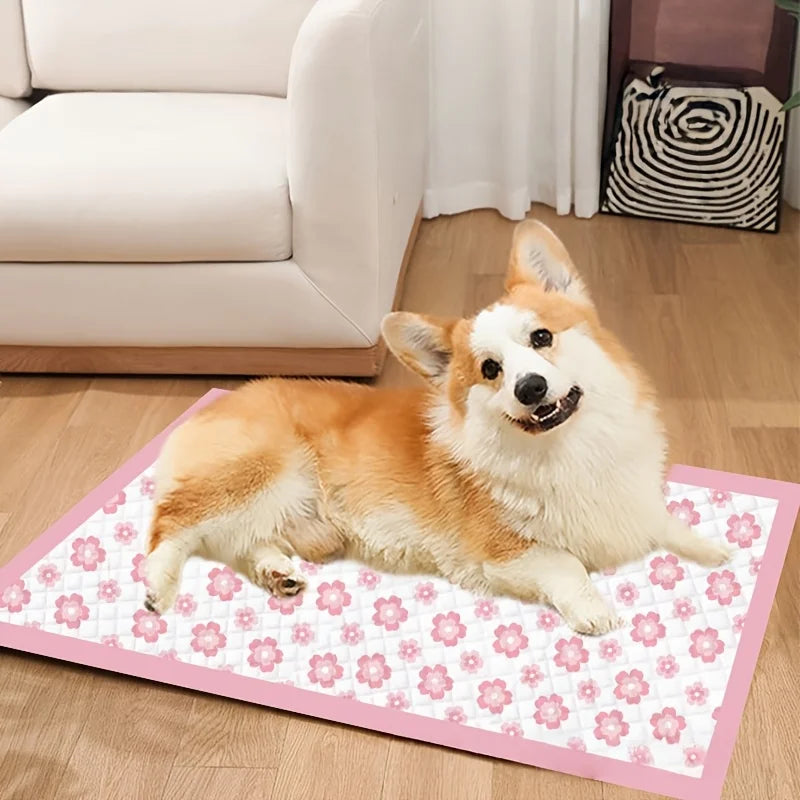 Four Sizes Leak Proof Quick Dry Six Layer Absorbent Dog Pee Pads Puppy Training Mats For Dogs Cats Rabbits Indoor Bathroom Us