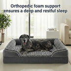 Memory Foam Dog Bed with Washable Cover