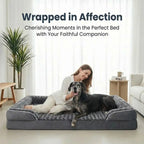 Memory Foam Dog Bed with Washable Cover