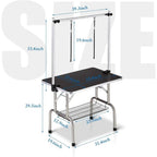 36 Inch Proional Adjustable Pet Grooming Table Heavy Duty with Arm Noose & Mesh Tray or Dog Cat Shower Table Maximum acity Up to