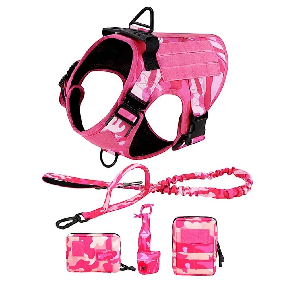 Mincy Pets Tactical Camo Dog Harness product photo.