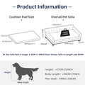 Elevated Dog Sofa Bed with Removable Cushion