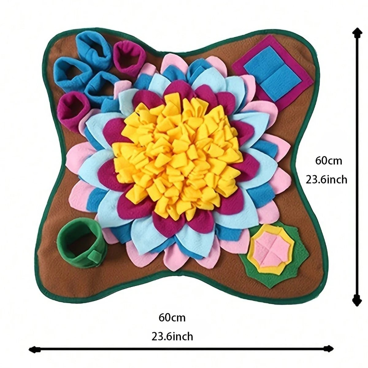 Pet Snuffle Mat for Dogs,Interactive Feed Puzzle for Boredom Comfort and softness