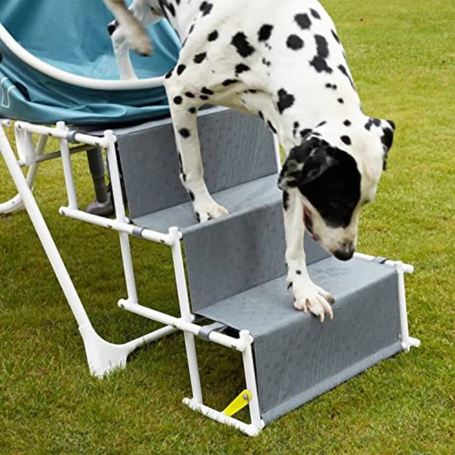 Big Dipper Dog Bath Tub with Stairs Elevated Portable Foldable Wash Station with Steps for Bathing Shower and Grooming Indoor O