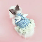 Fashion Rabbit Guinea Pigs Clothes with Harness Outdoor Pet Harnesses and Leash Set for Little Animals Bunny Chinchillas Suit