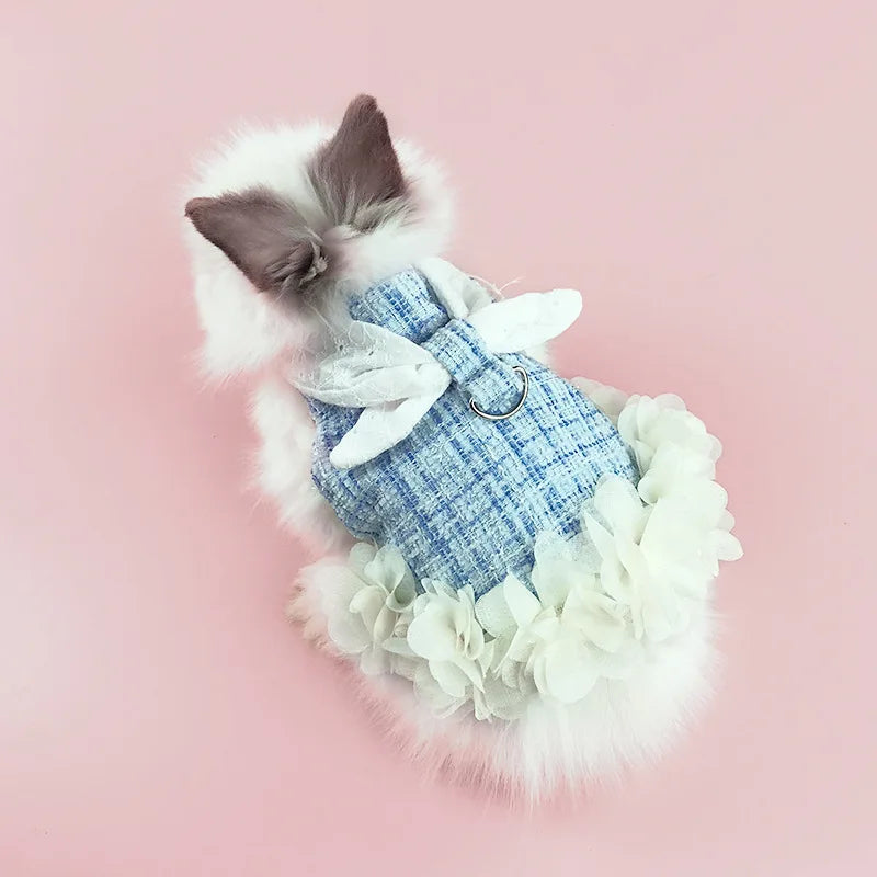 Fashion Rabbit Guinea Pigs Clothes with Harness Outdoor Pet Harnesses and Leash Set for Little Animals Bunny Chinchillas Suit