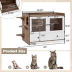 Stairway Litter Cabinet