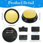 16 Pcs Voice Recordable Dog Buttons for Communication Pet Cat Talking Buttons with Stickers 30 Seconds Interactive Speech Train
