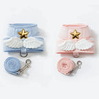Pet Angel Wing Vest Harness with Leash Kawaii Personalized for Cat Dog Harness Necklace Accessories Cat Harness Leash 4 Season
