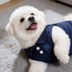 Spring and Summer Solid Color Polo Shirt Puppy Thin Breathable T-shirt Cat Vest Pet Clothing Skin Friendly and Delicate