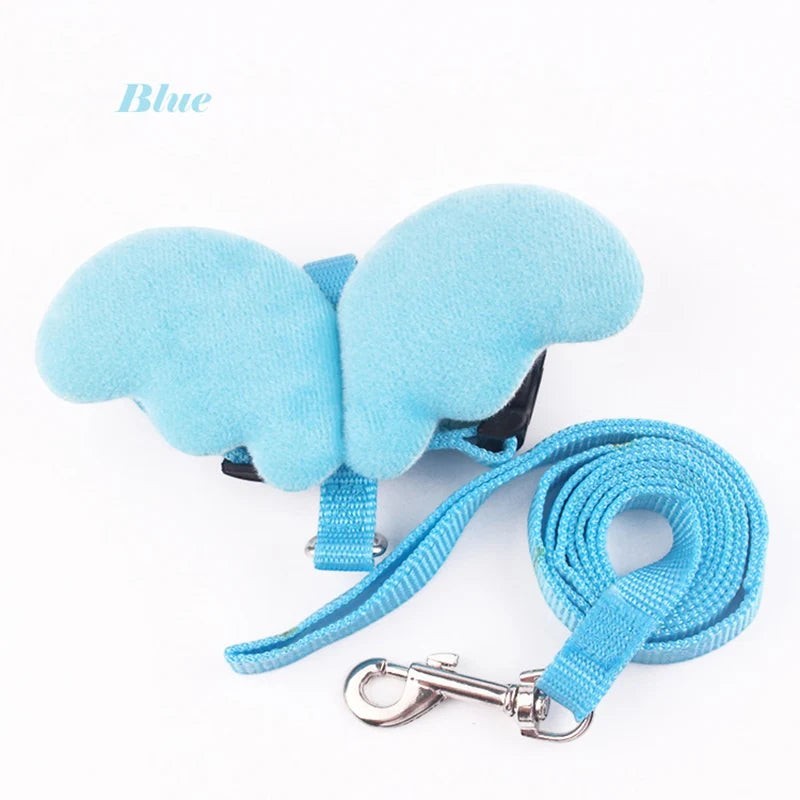 Mincy Pets Angel Wing Rabbit & Cat Harness with Leash product photo.