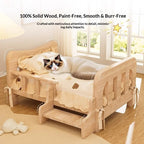 Solid Wood Elevated Dog Bed All Season Pet House for Small Medium Large Dogs Cats Raised Puppy Sleeping Pet Supplies Dog Bed