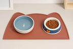 Non-Skid Silicone Pet Feeding Mat, Waterproof Dog Bowl Tray, Easy Clean, 18x10 inch