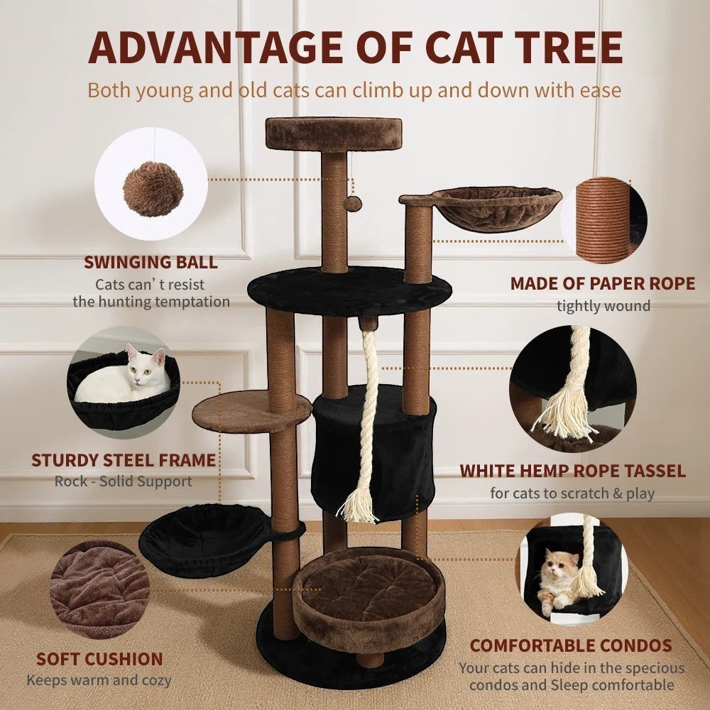 Mincy Pets Grand Manor Cat Tower product photo.