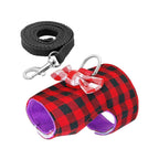 Small Pet Bowknot Vest Harness Adjustable Anti Escape Rabbit Hamster Ferret Safe Nylon Outdoor Going Out