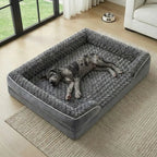 Memory Foam Dog Bed with Washable Cover