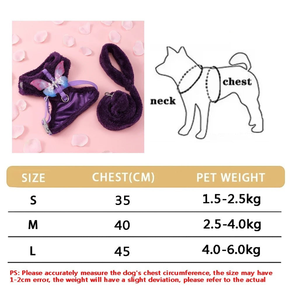 Mincy Pets Soft Adjustable Dog & Cat Vest Harness Set product photo.