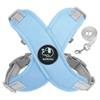 Dog Harness Leash Set Reflective Adjustable Pet Vest Harness with Metal D Ring Breathable Puppy Cat Walking Chest Strap Supplies