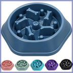 Slow Feeder Dog Bowl Anti-Chocking, Interactive Pet Puzzle Bowls for Small Medium Dogs, Bloat Stop Non-Slide Food Dish