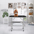 36 Inch Proional Adjustable Pet Grooming Table Heavy Duty with Arm Noose & Mesh Tray or Dog Cat Shower Table Maximum acity Up to