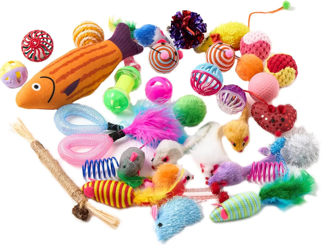 Cat Toys Variety Pack 20 Different Fun Items for Kittens