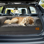 Foldable Human Dog Bed for Adult 2 in 1 Calming Large Dog Bed Washable Waterproof Dog Sofa Couch Bed Plush Cover Bolster Lounge