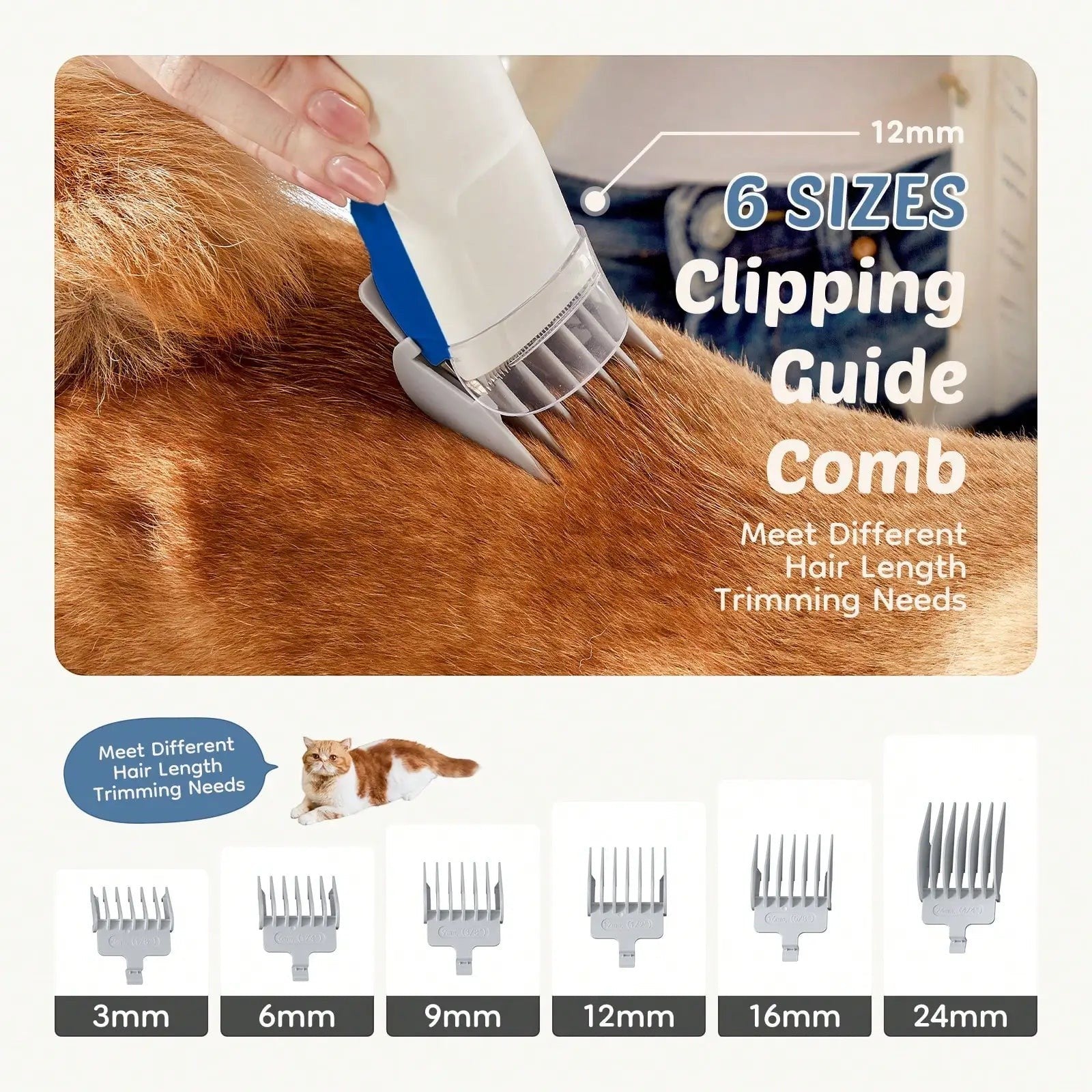 Mincy Pets Pet Grooming Vacuum Kit with Cordless Clippers product photo.