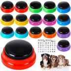 16 Pcs Voice Recordable Dog Buttons for Communication Pet Cat Talking Buttons with Stickers 30 Seconds Interactive Speech Train