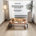 Pet Travel Cot with Soft Edged Pillow Breathable Elevated Cooling Dog Bed for Dogs Hammock Bed Small for Indoor & Outdoor