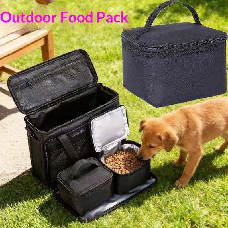 Portable Dog Storage Bag Travel Bag Pet Outgoing Large Capacity Food Bag Outdoor Self-driving Cat and Dog Supplies pet backpack pets