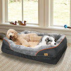 Large Dog Bed Soft Comfortable Warm Fleece Removable Washable Cover Pet Bed Waterproof
