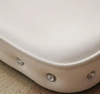 Ready to ship multi-colors luxury pet bed leather dog bed princess style cat sofa bed with diamond