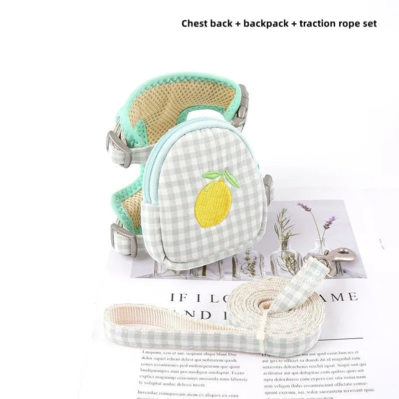 Mincy Pets Escape-Proof Cat Harness & Leash Set with Backpack product photo.