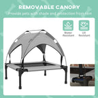 Elevated Outdoor Dog Bed with Canopy