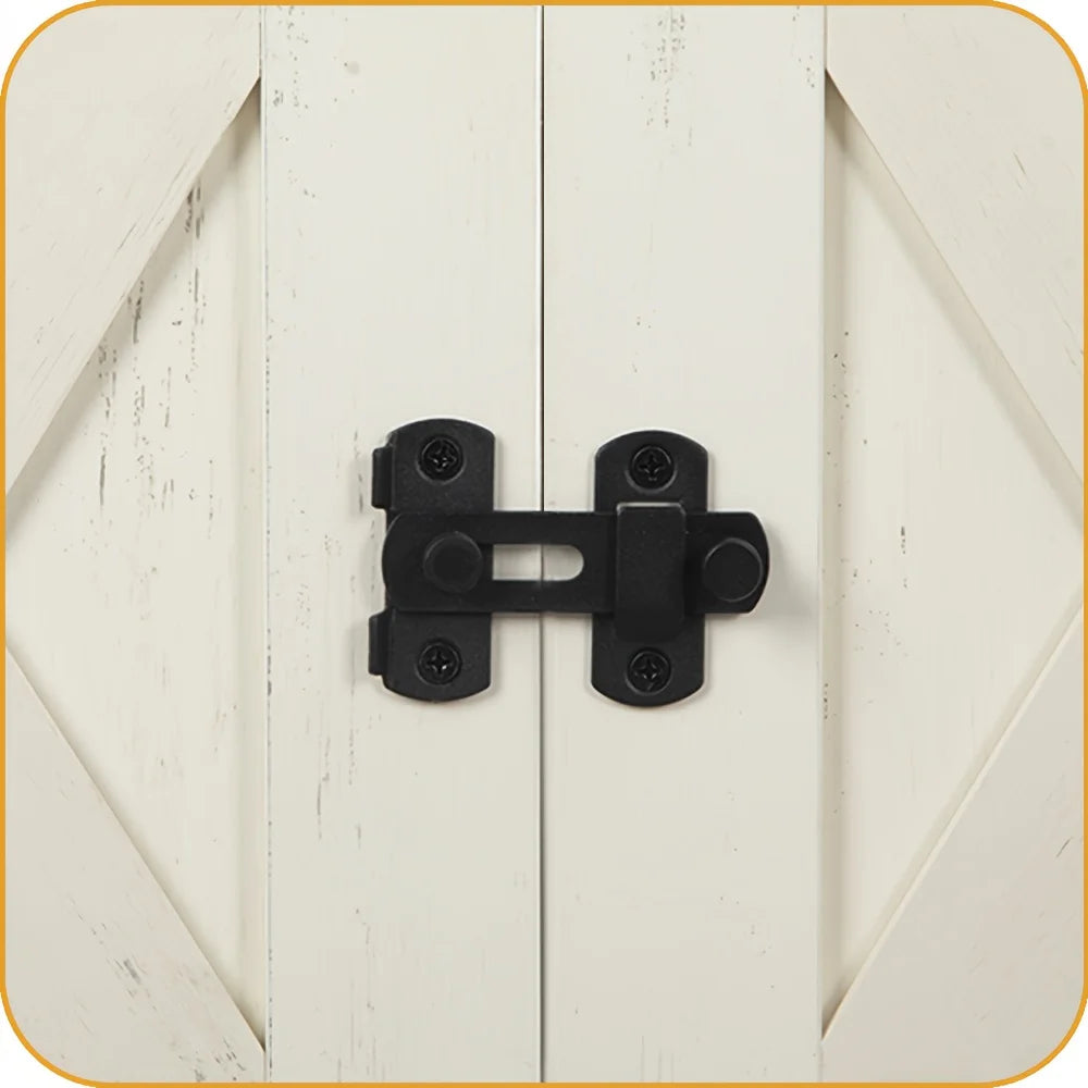 Hillcrest Reversible Litter Box Cabinet — Hidden Storage, Barn Door Design