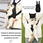Pet Carrier Backpack for Small Medium Dogs Cats 5-18 Lbs, Legs Out, Adjustable Pet Front Carrier for Hiking Camping Traveling