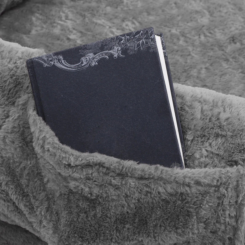 Human-Sized Faux Fur Dog Bed