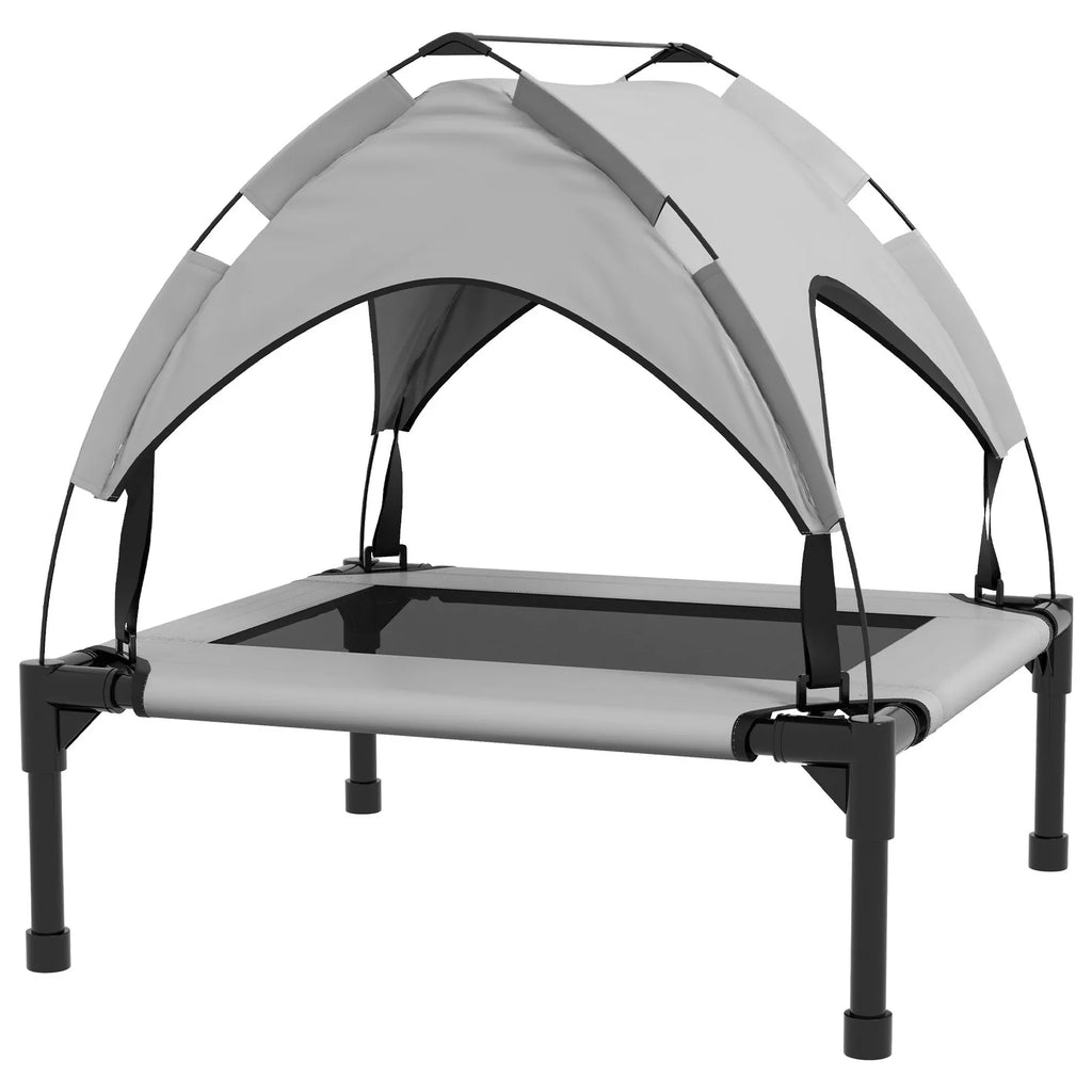 Elevated Outdoor Dog Bed with Canopy