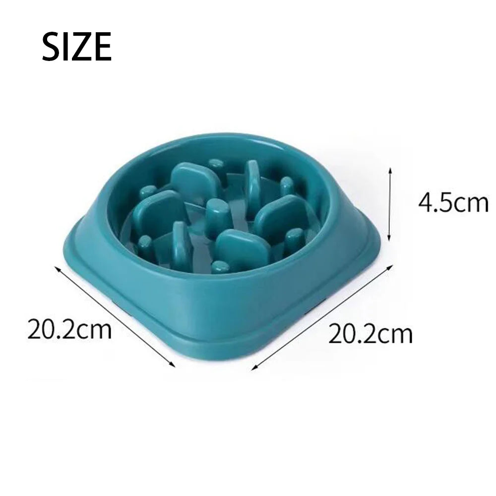 Pet Feeding Bowl Dog Single Capacity Slow Feeding Anti Gulping Puzzle Non Slip Silicone Indoor Daily Medium Small Puppy No Extra Accessories