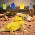 Ferret Hoodie Warm Lizards Clothes Solid Color Windproof Lizard Harness Vest Soft Bearded Dragon Hoodie Pet Show