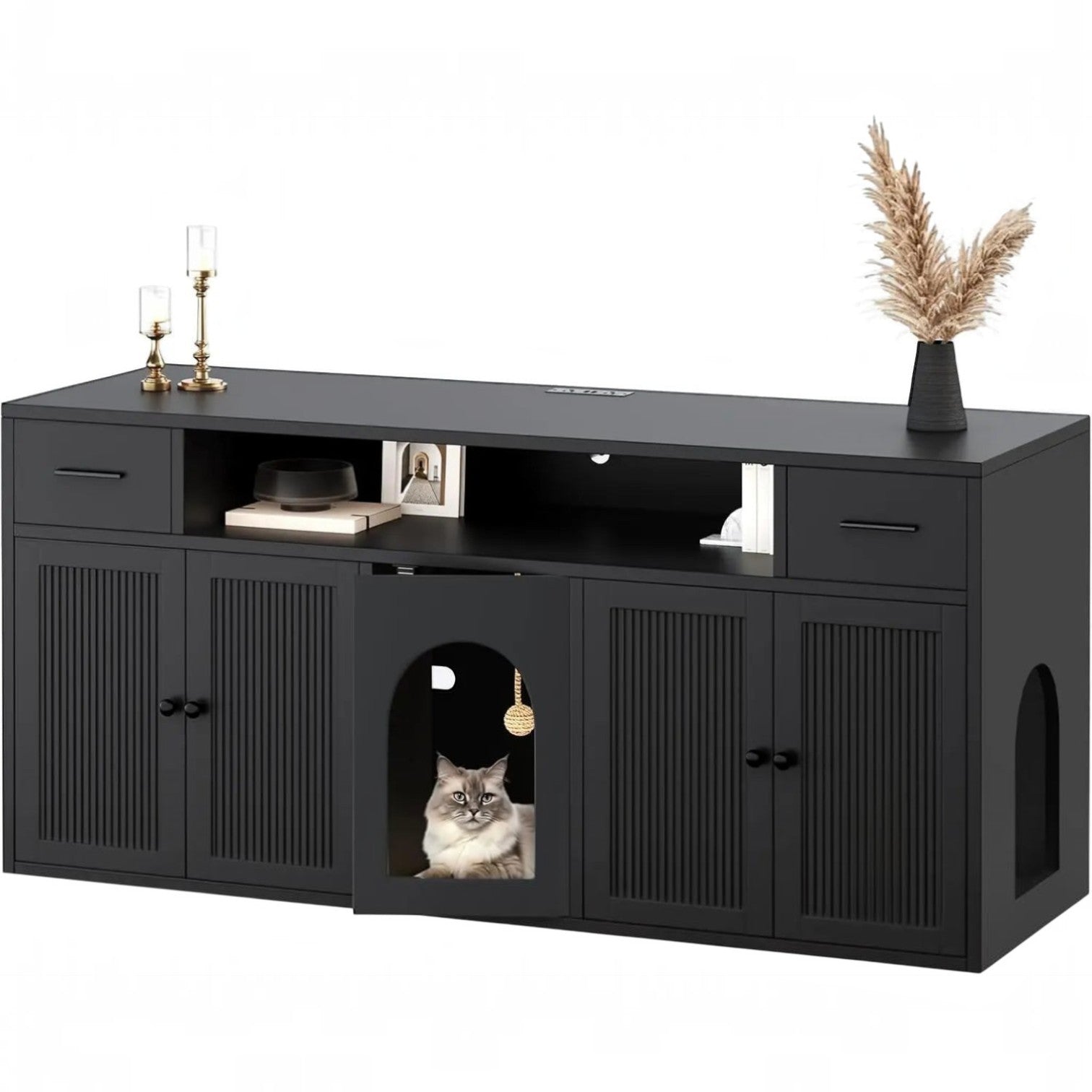 Charcoal Litter Cabinet