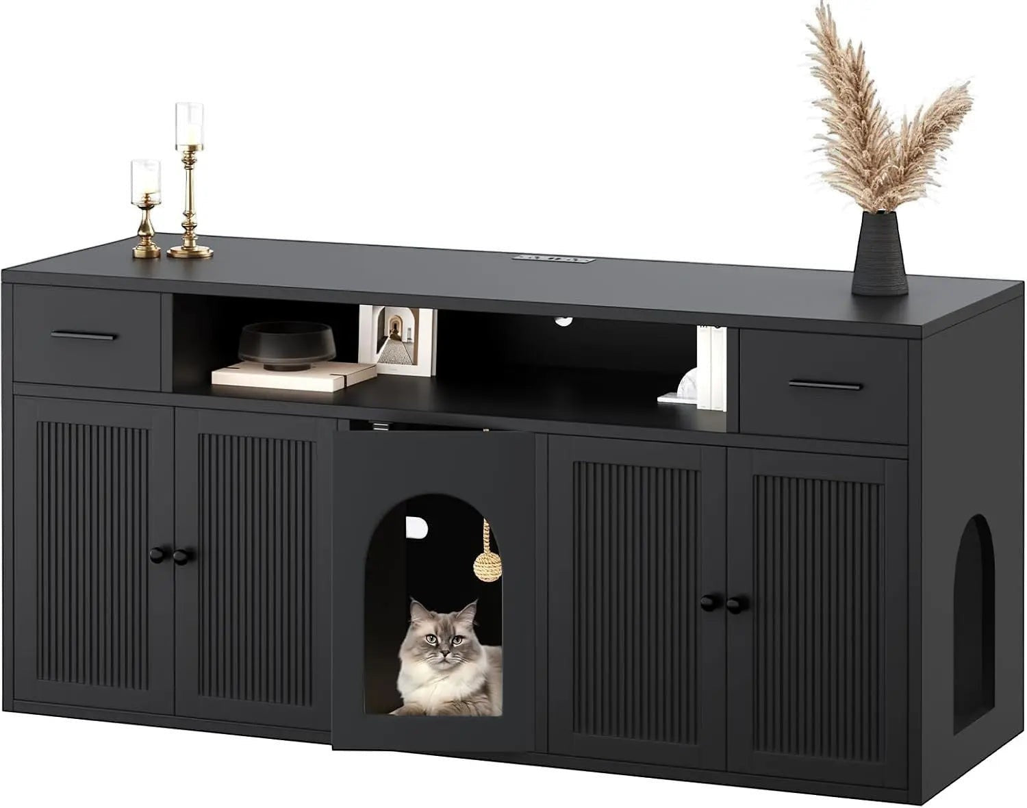 Charcoal Litter Cabinet