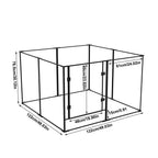 8 Panels Clear Acrylic Dog Playpen Pet Puppy Playpen for Guinea Pig Rabbits Small Animals Whelping Pen Box Exercise Fence