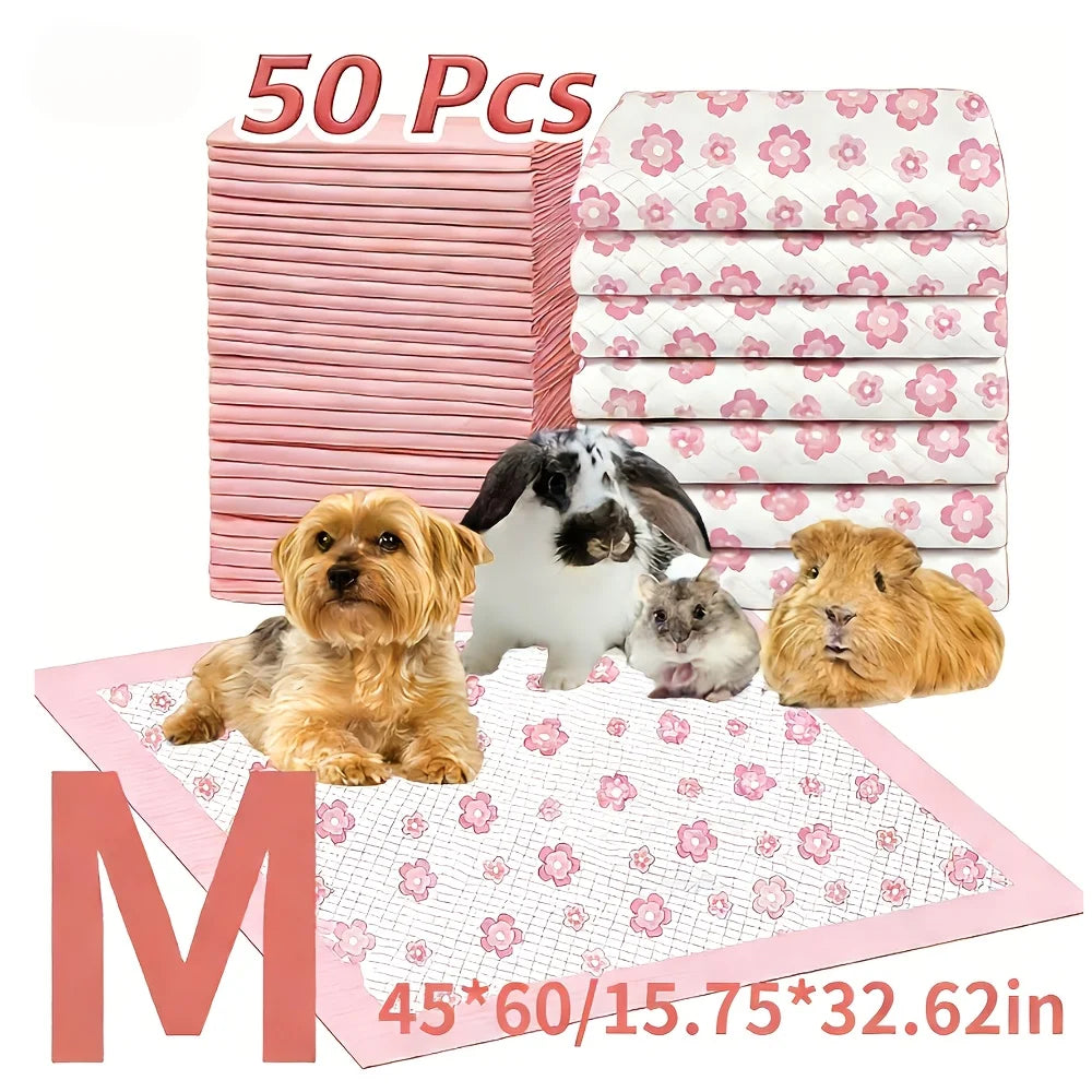 Four Sizes Leak Proof Quick Dry Six Layer Absorbent Dog Pee Pads Puppy Training Mats For Dogs Cats Rabbits Indoor Bathroom Us