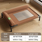 Pet Travel Cot with Soft Edged Pillow Breathable Elevated Cooling Dog Bed for Dogs Hammock Bed Small for Indoor & Outdoor