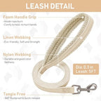 Mincy Pets Step-In No-Pull Linen Mesh Dog Harness & Leash product photo.