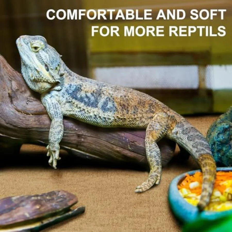 4 Pcs Reptile Carpet Pet Terrarium Floor Liners Bedding Substrate Liner Supplies Reptile Cage Mat Tank Accessories for Lizard B