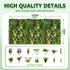Artificial Grass Wall Roll, Boxwood Hedge Wall Panels UV-Anti Grass Backdrop Wall Decor, Greenery Privacy Hedge Screen for Indoor Outdoor Patio Balcony, Party Garden Fence